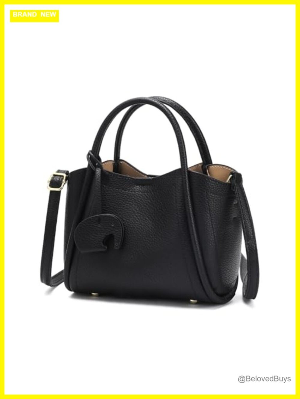 Women's Faux Leather Crossbody Purse Mini Handbag with Top Handle Adjustable